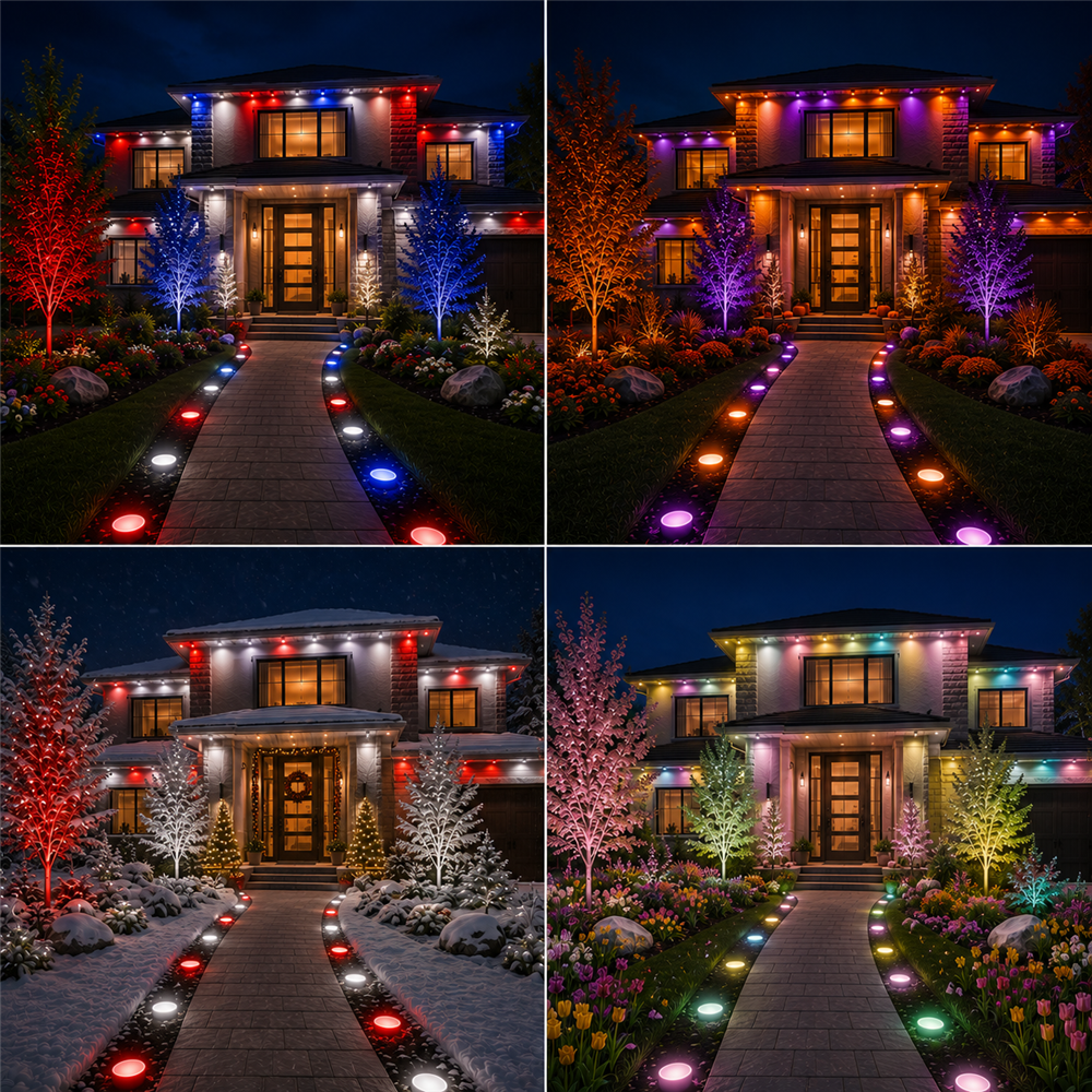 Smart Series lights work with Amazon Alexa, Google Assistant, and the free Tuya-powered smart app